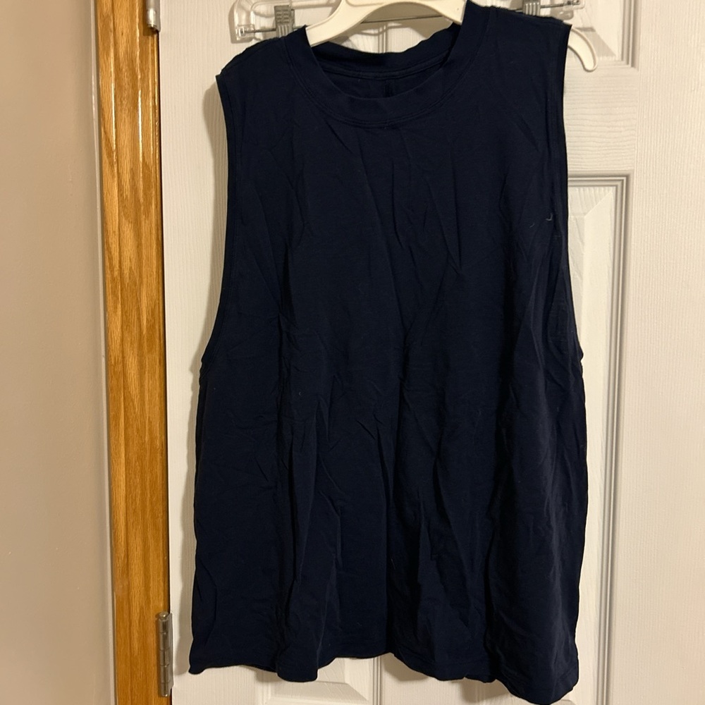 Lululemon Navy sleeveless athletic tank top #tanktop size 12